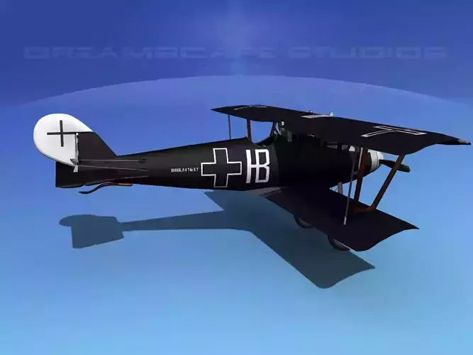 Pfalz DIII Historic Fighter V11 3D model