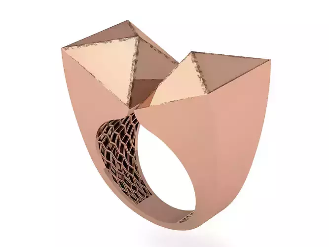 Pyramids of Giza Plain gold ring
