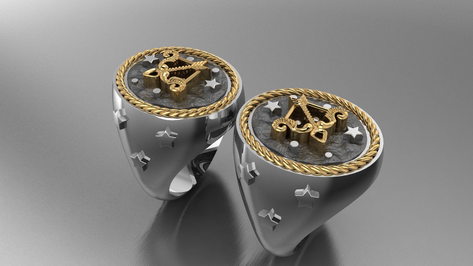 Zodiac Ring Sagittarius 3D print model_4