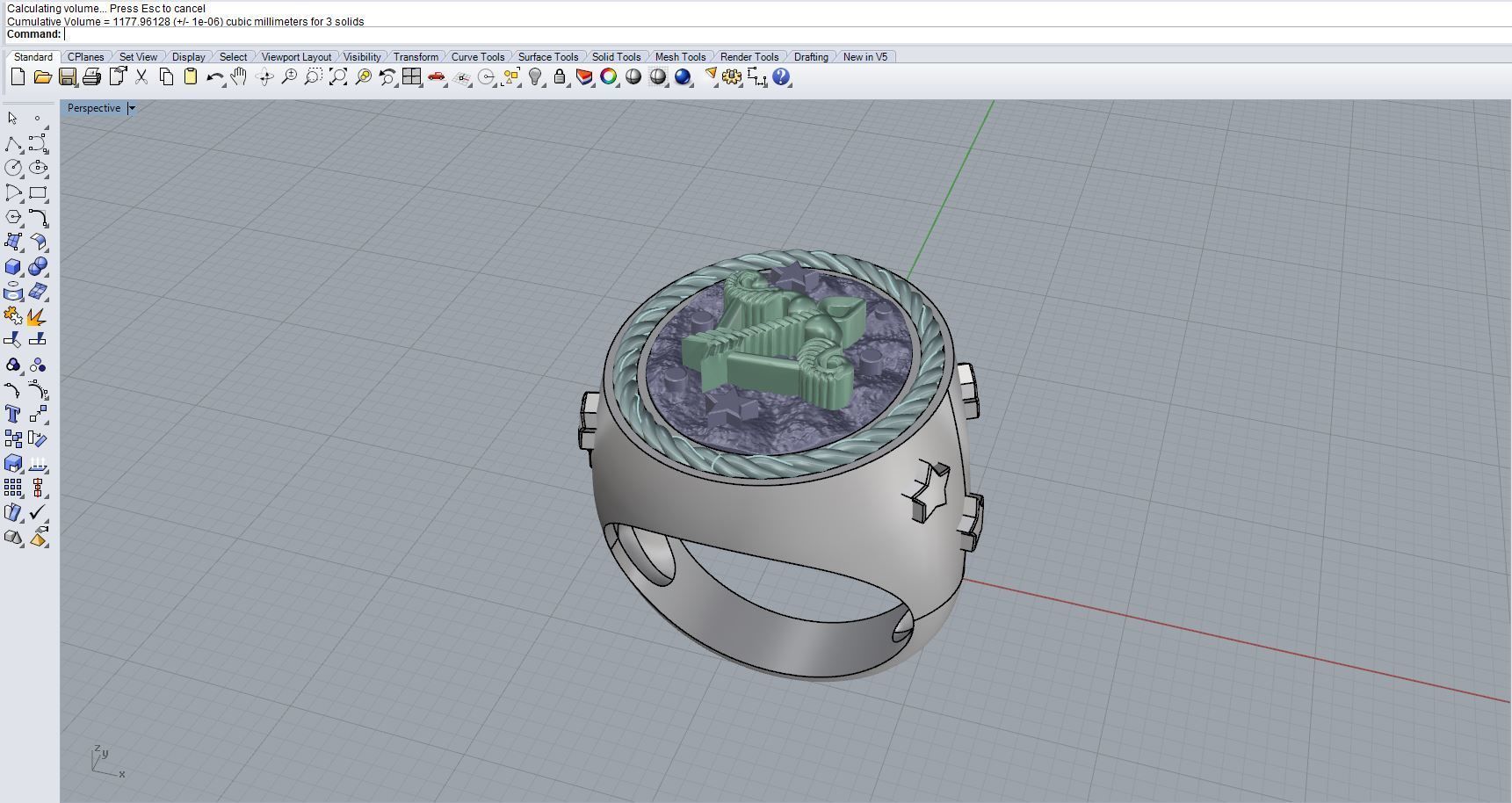Zodiac Ring Sagittarius 3D print model_11