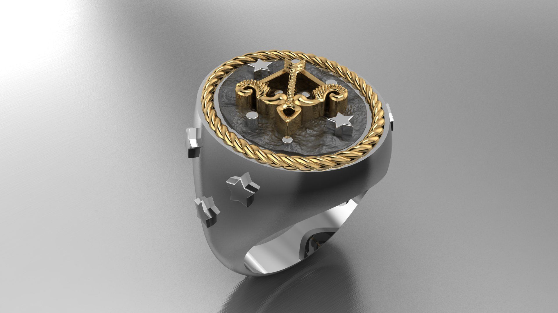 Zodiac Ring Sagittarius 3D print model_3