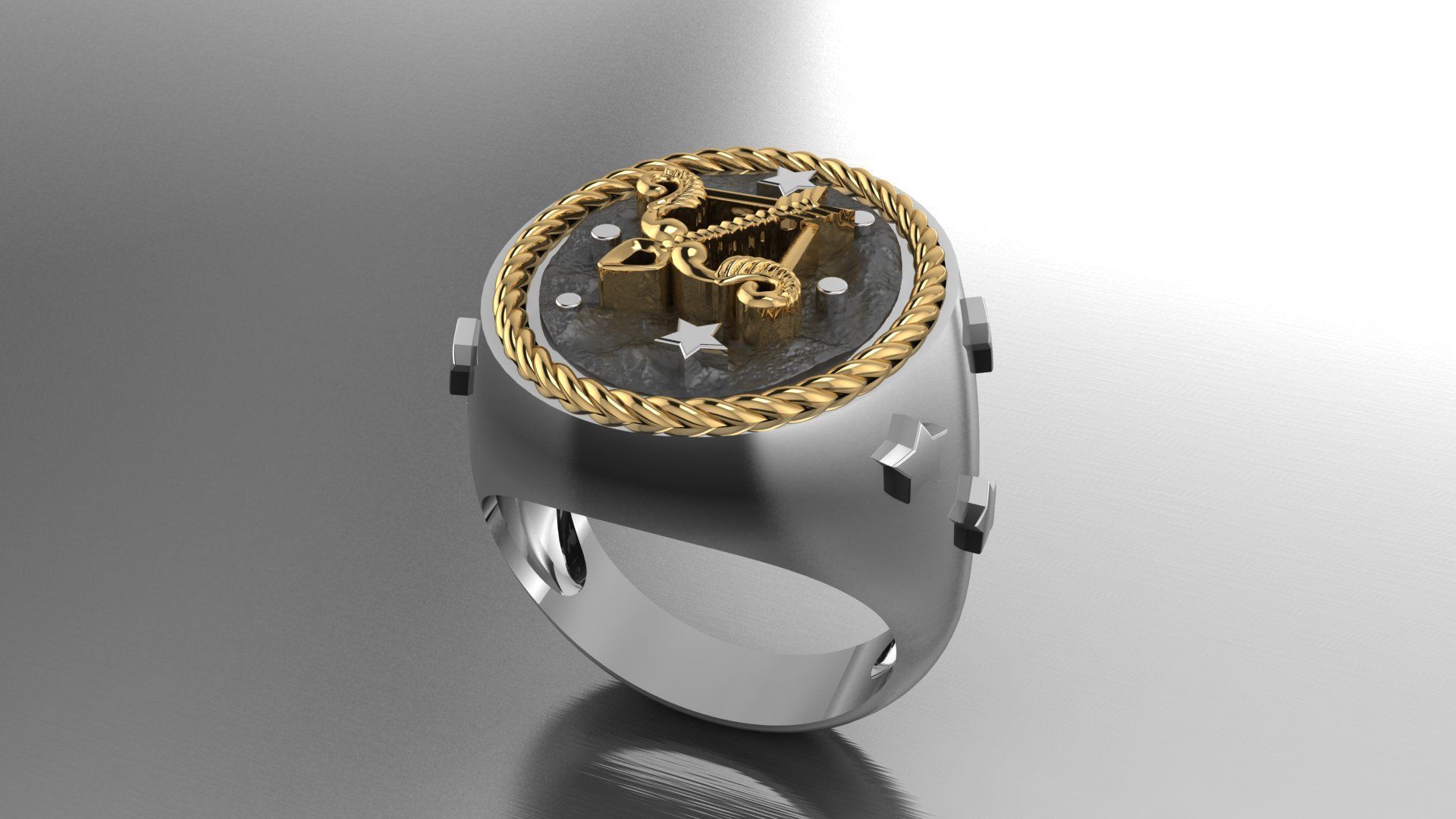 Zodiac Ring Sagittarius 3D print model_5