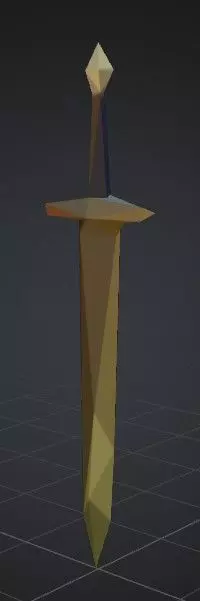 Golden Sword Free 3D model