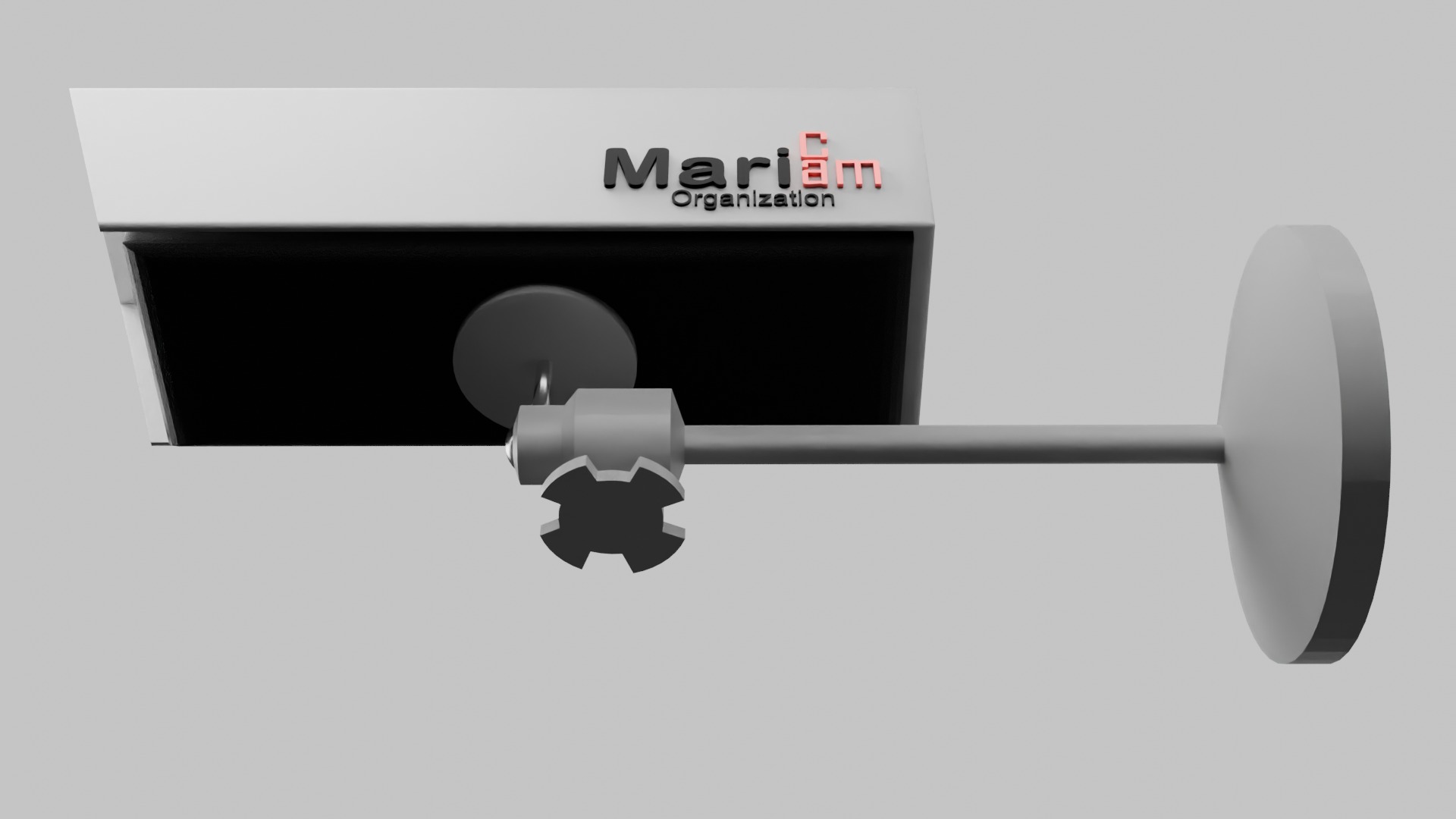 Security camera Low-poly 3D model_9