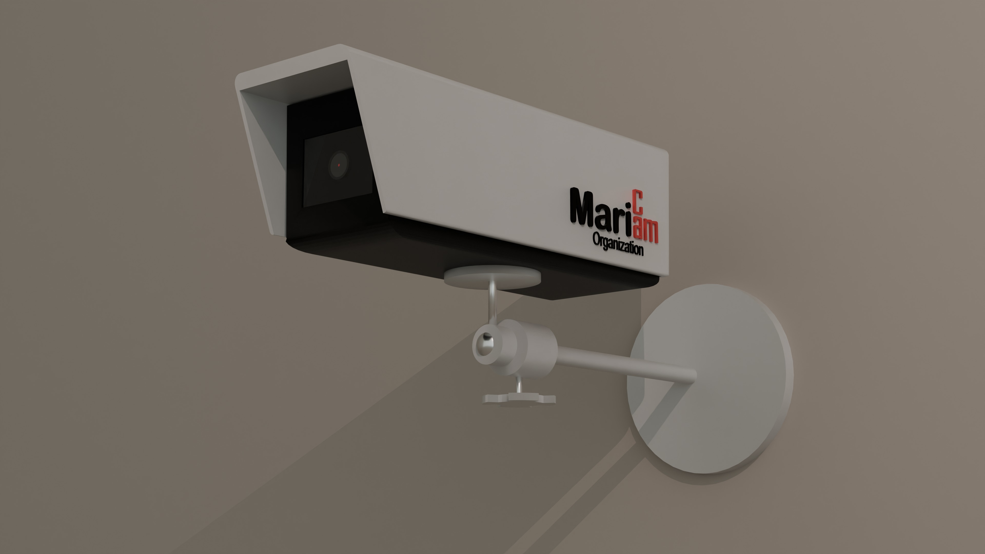Security camera Low-poly 3D model_4