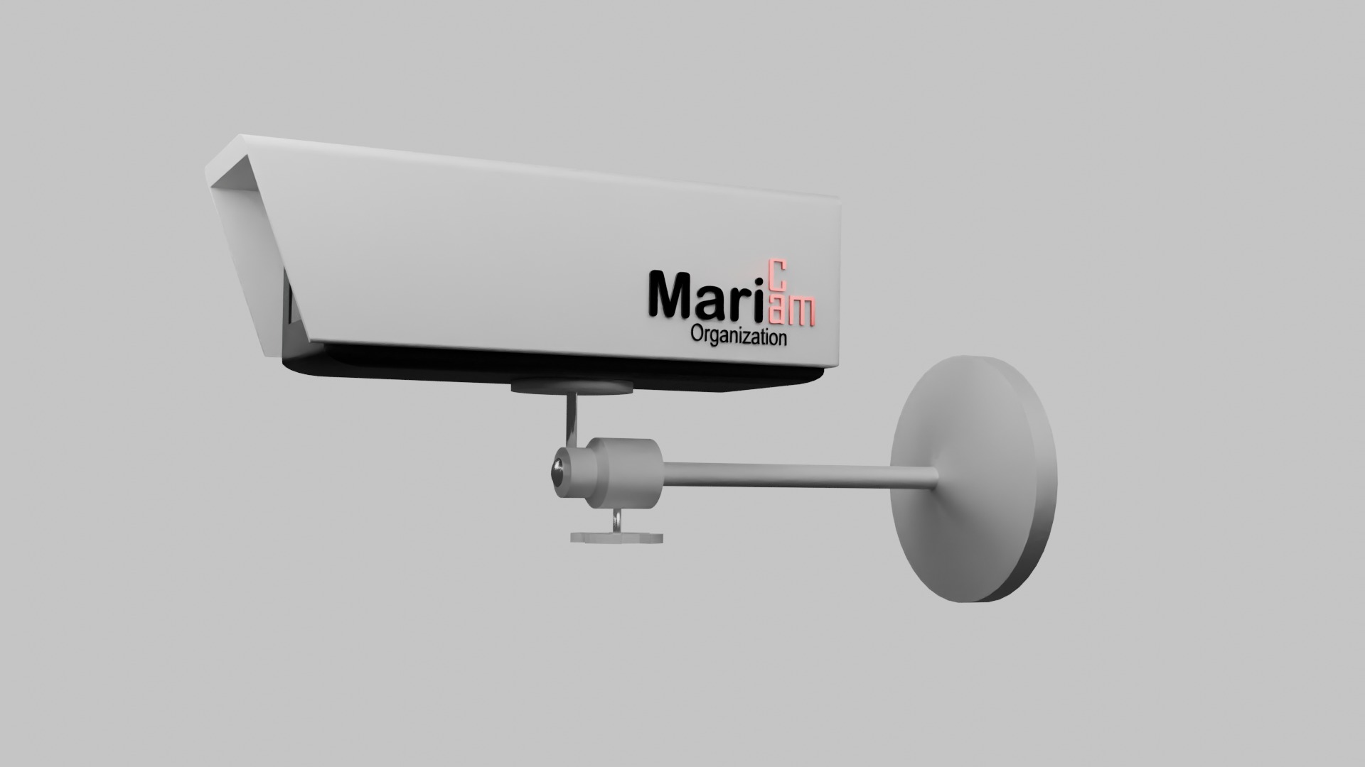 Security camera Low-poly 3D model_5