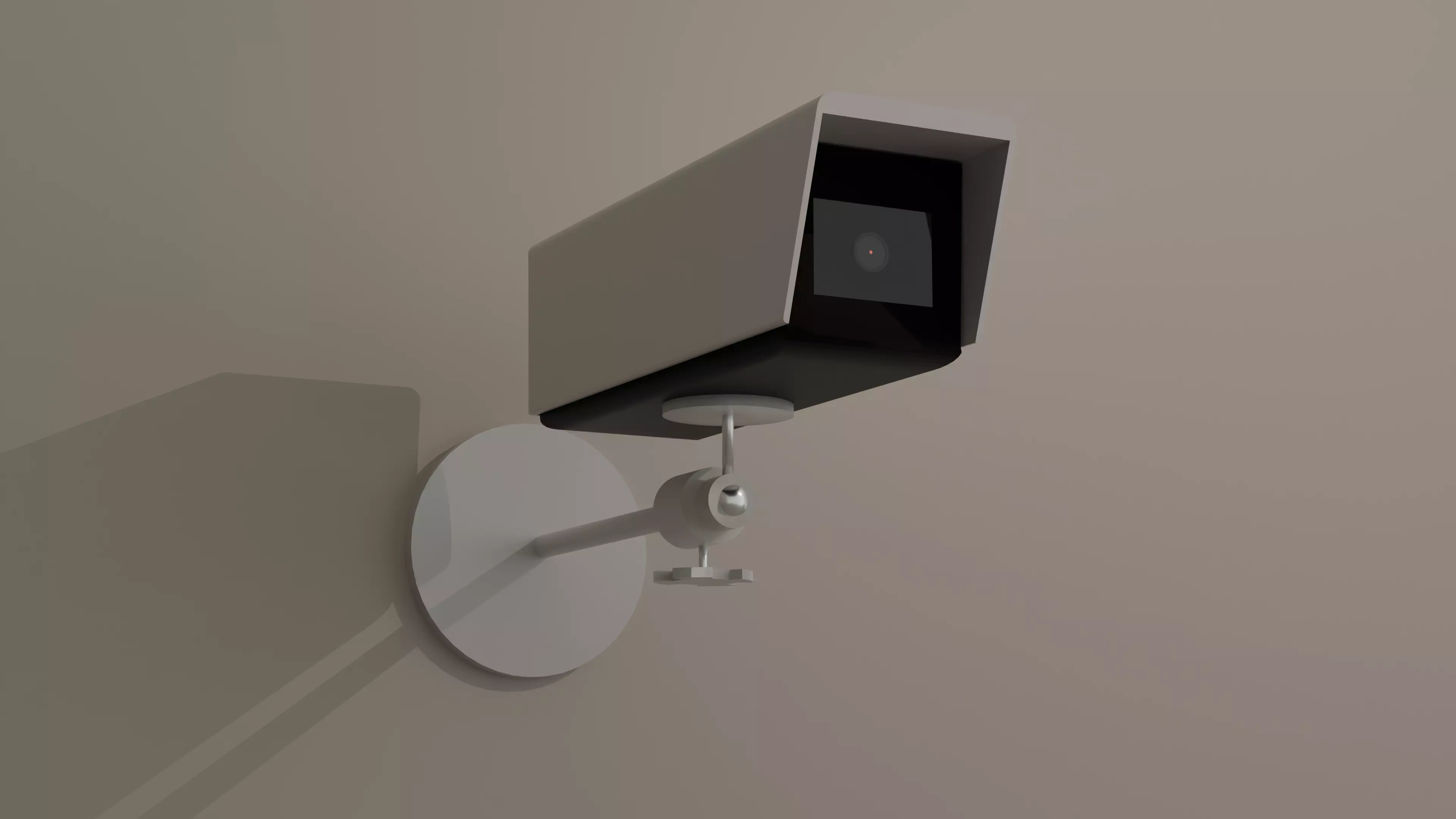 Security camera Low-poly 3D model_0