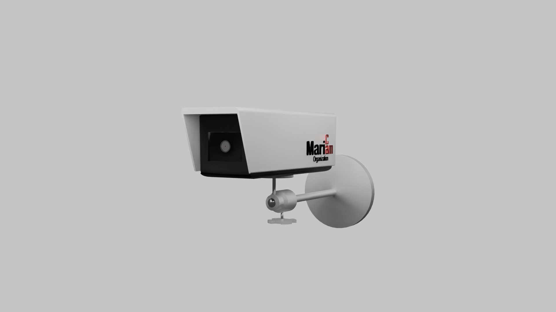 Security camera Low-poly 3D model_7