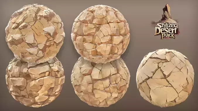 Stylized Desert Material Pack 01