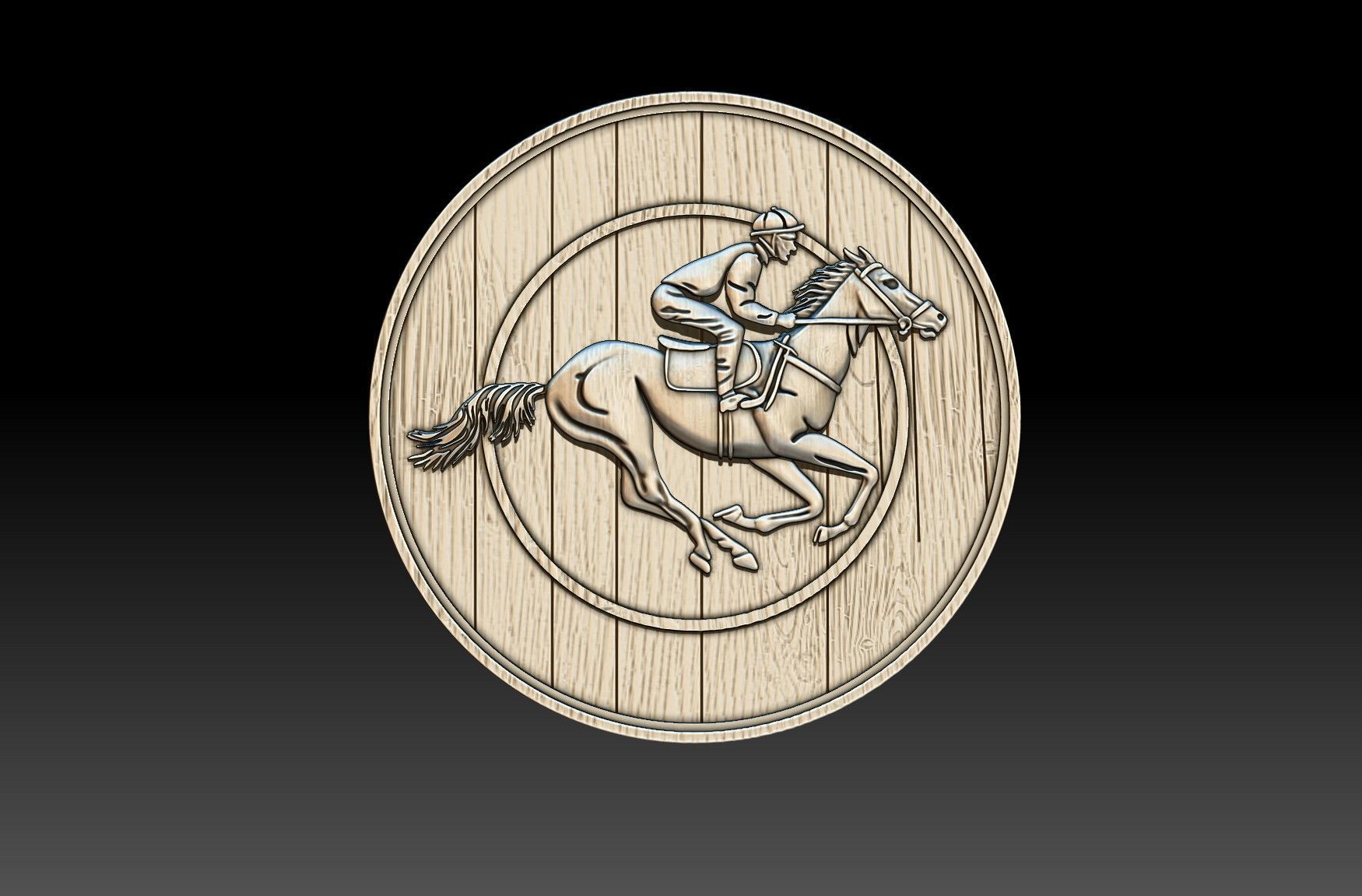 RIDER ON HORSE 3D print model_4