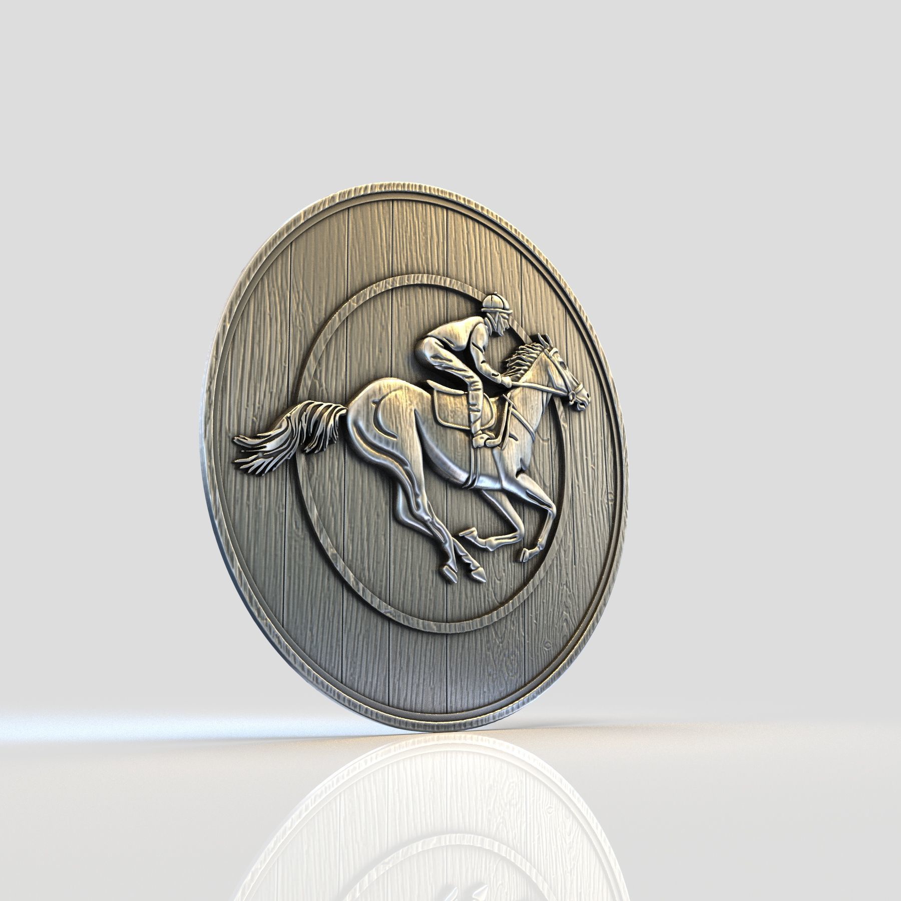 RIDER ON HORSE 3D print model_3