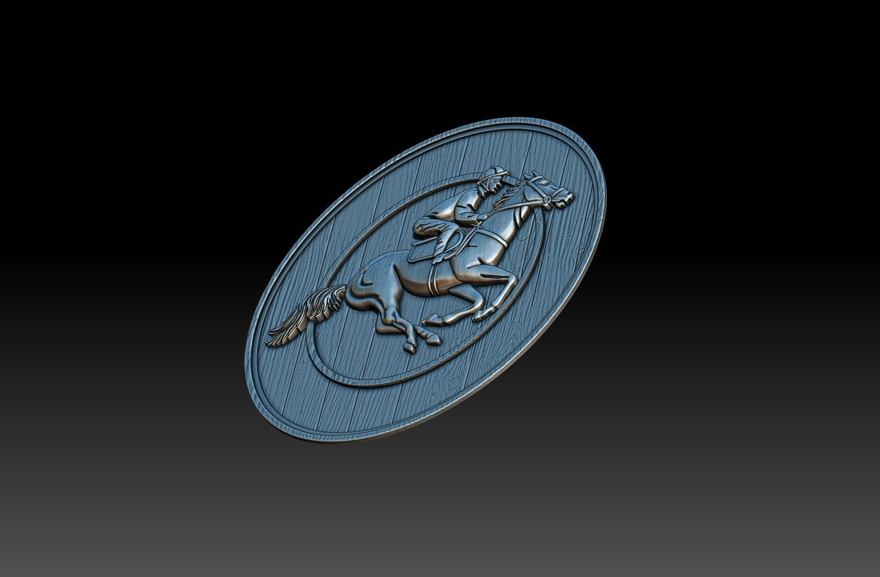 RIDER ON HORSE 3D print model_5