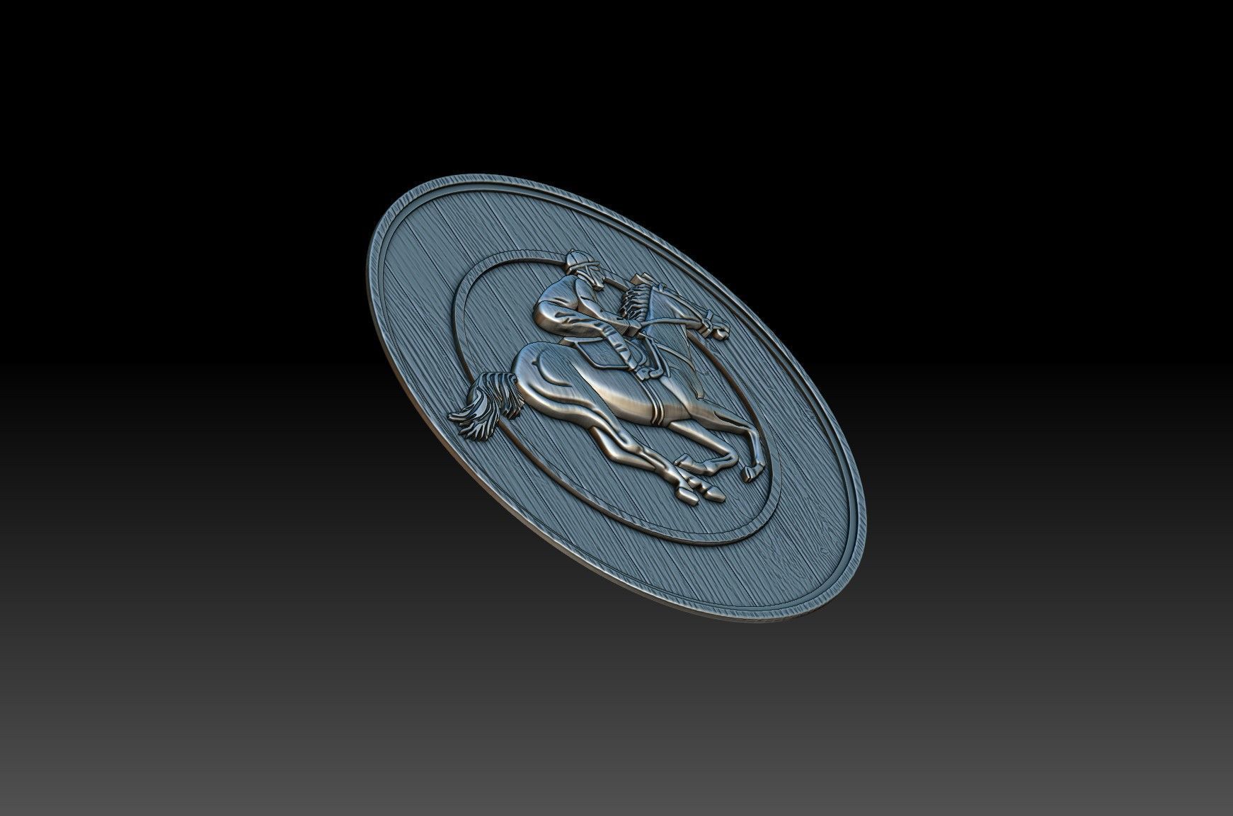 RIDER ON HORSE 3D print model_7