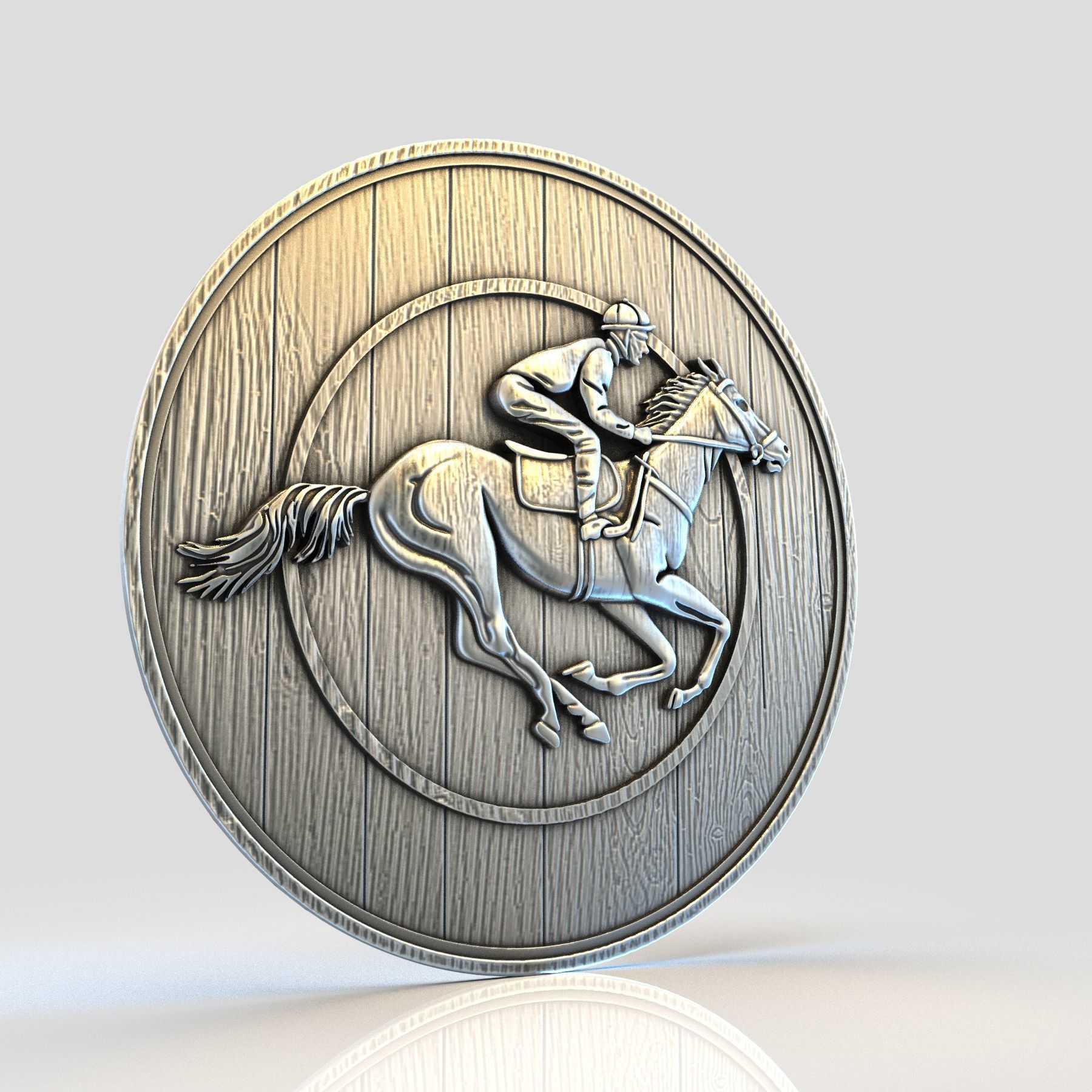 RIDER ON HORSE 3D print model_1