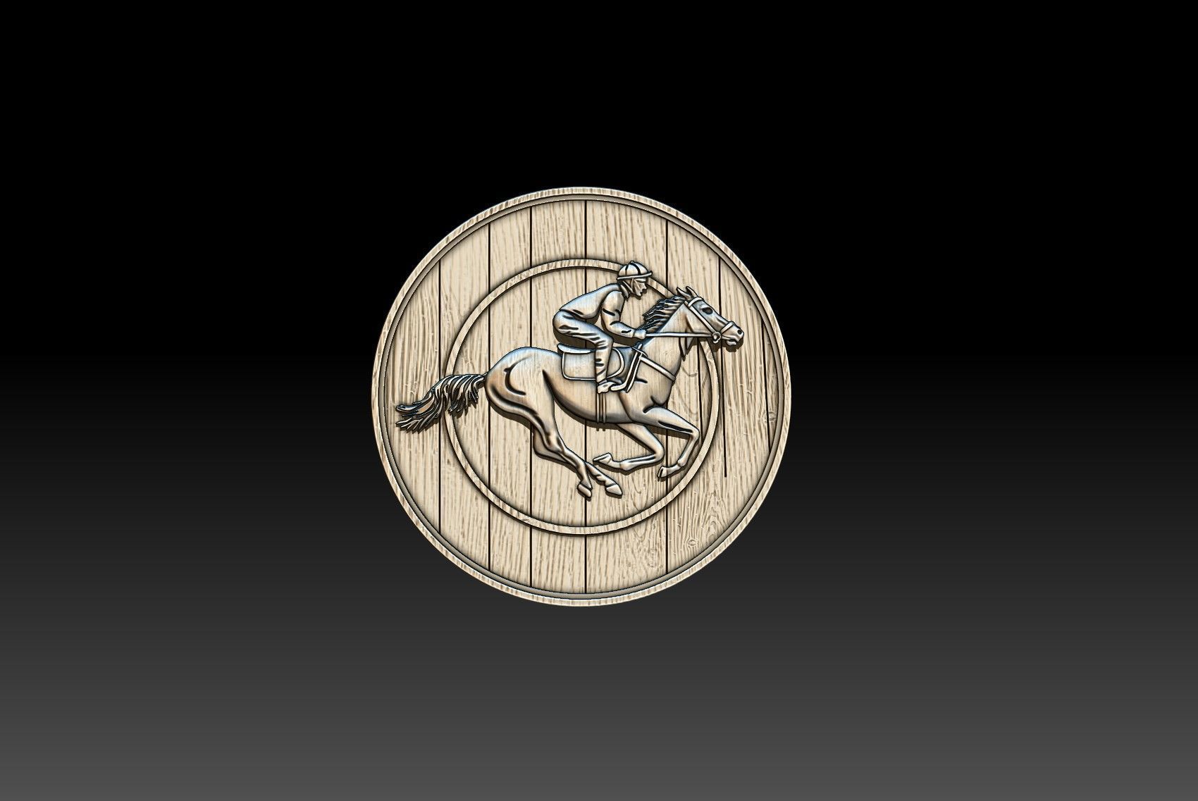 RIDER ON HORSE 3D print model_6