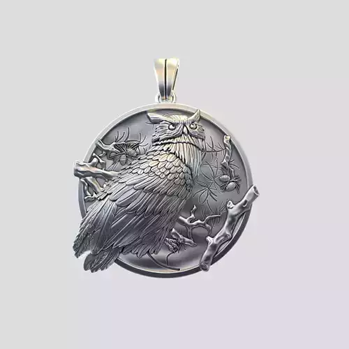 OWL PENDANT 3D print model