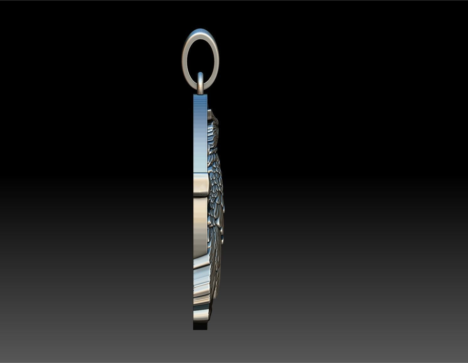 OWL PENDANT 3D print model_5