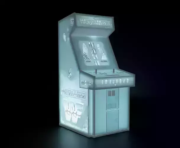 WWF - WrestleMania Arcade Cabinet with Lithophane
