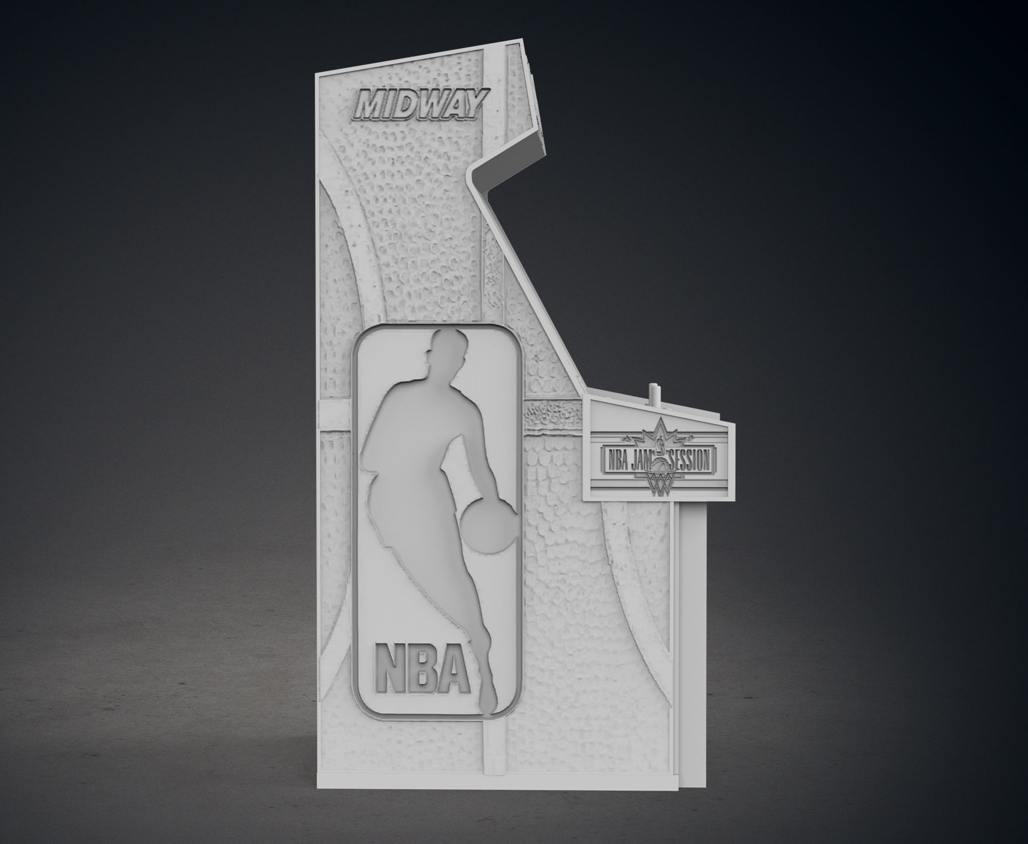 NBA Jam Arcade Cabinet with Lithophane 3D print model_10
