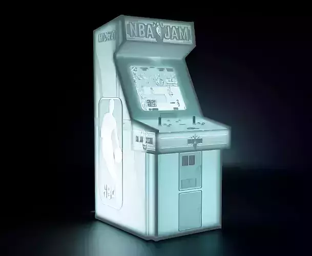 NBA Jam Arcade Cabinet with Lithophane
