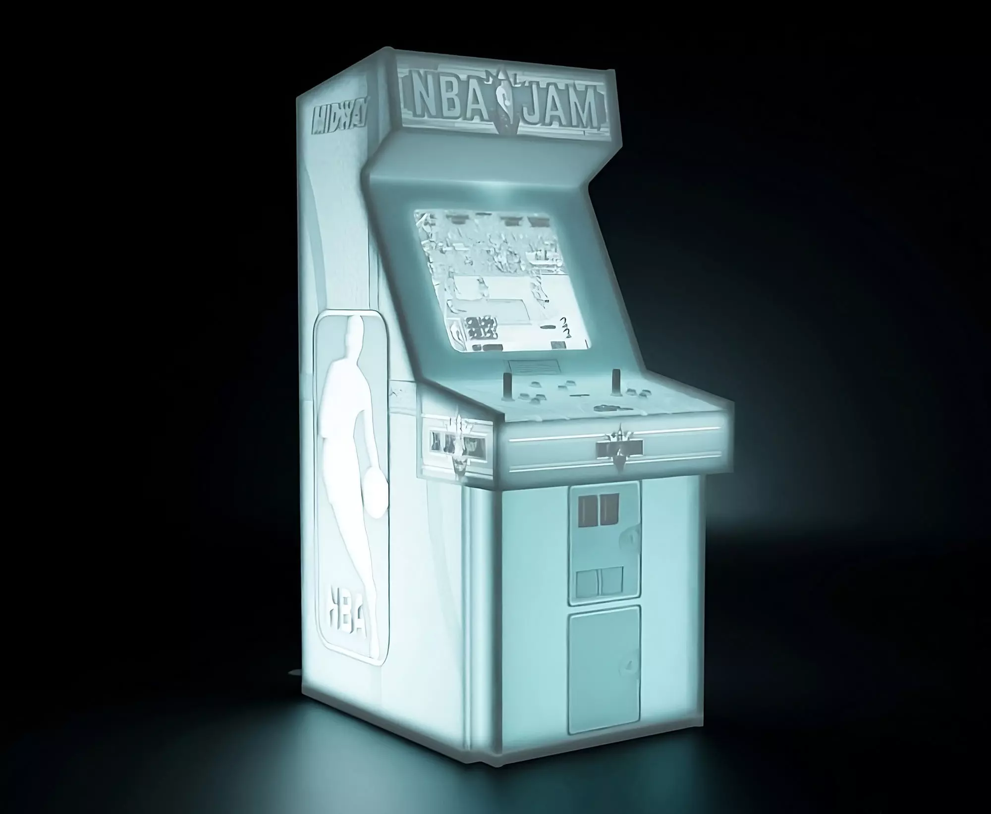 NBA Jam Arcade Cabinet with Lithophane 3D print model_0