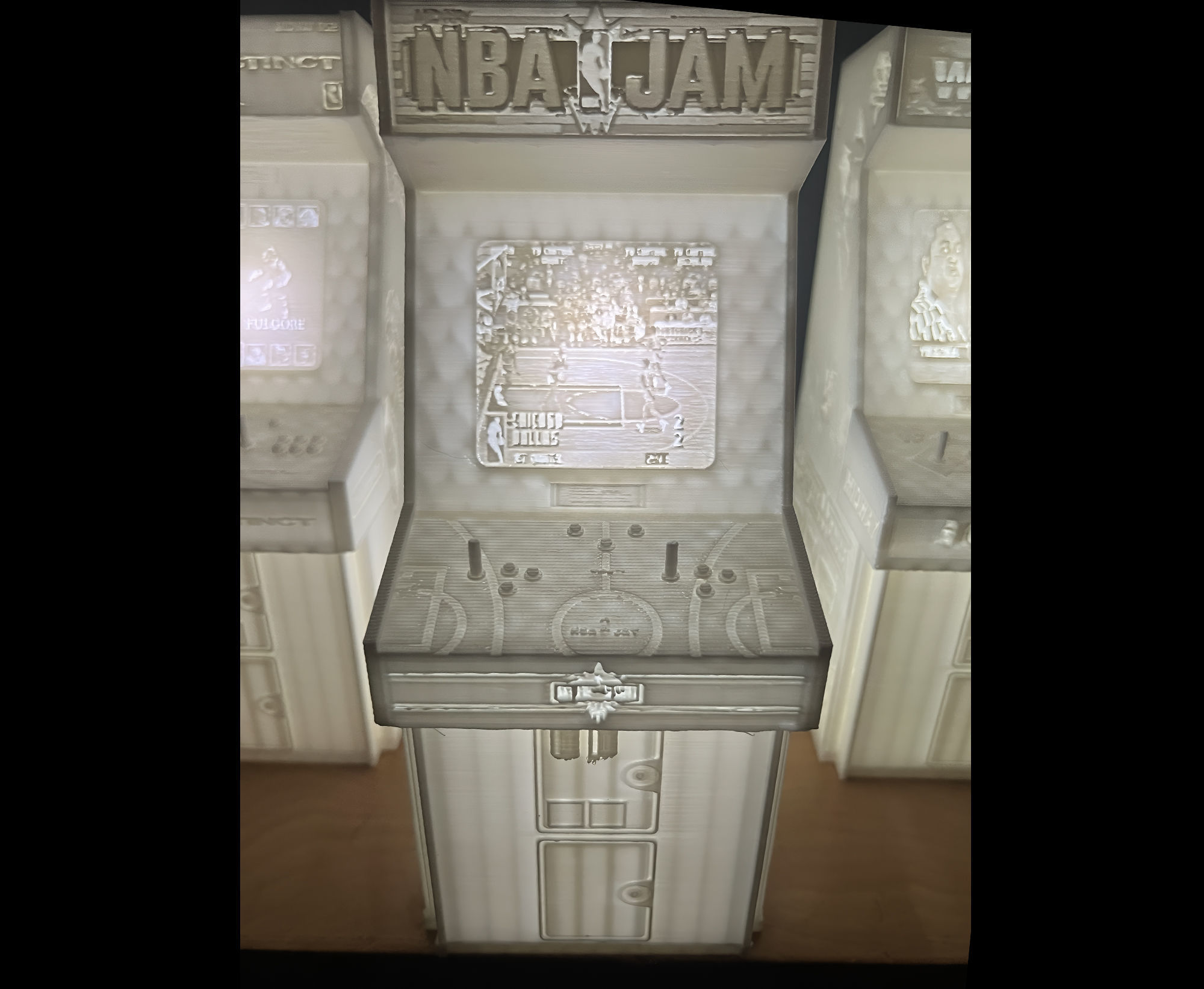 NBA Jam Arcade Cabinet with Lithophane 3D print model_2