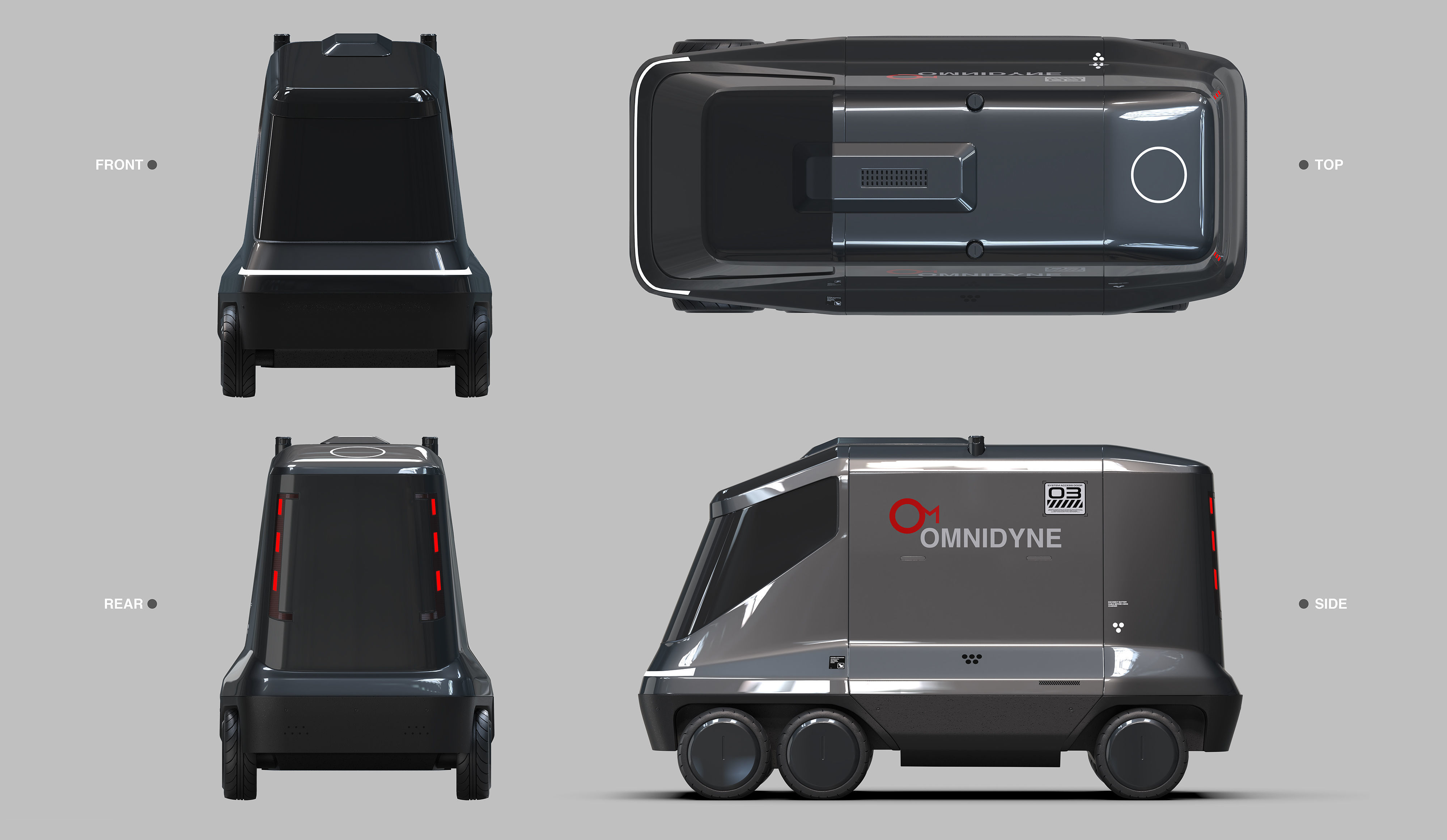 Low Poly SUBD Scifi Civilian Vehicle Low-poly 3D model_3