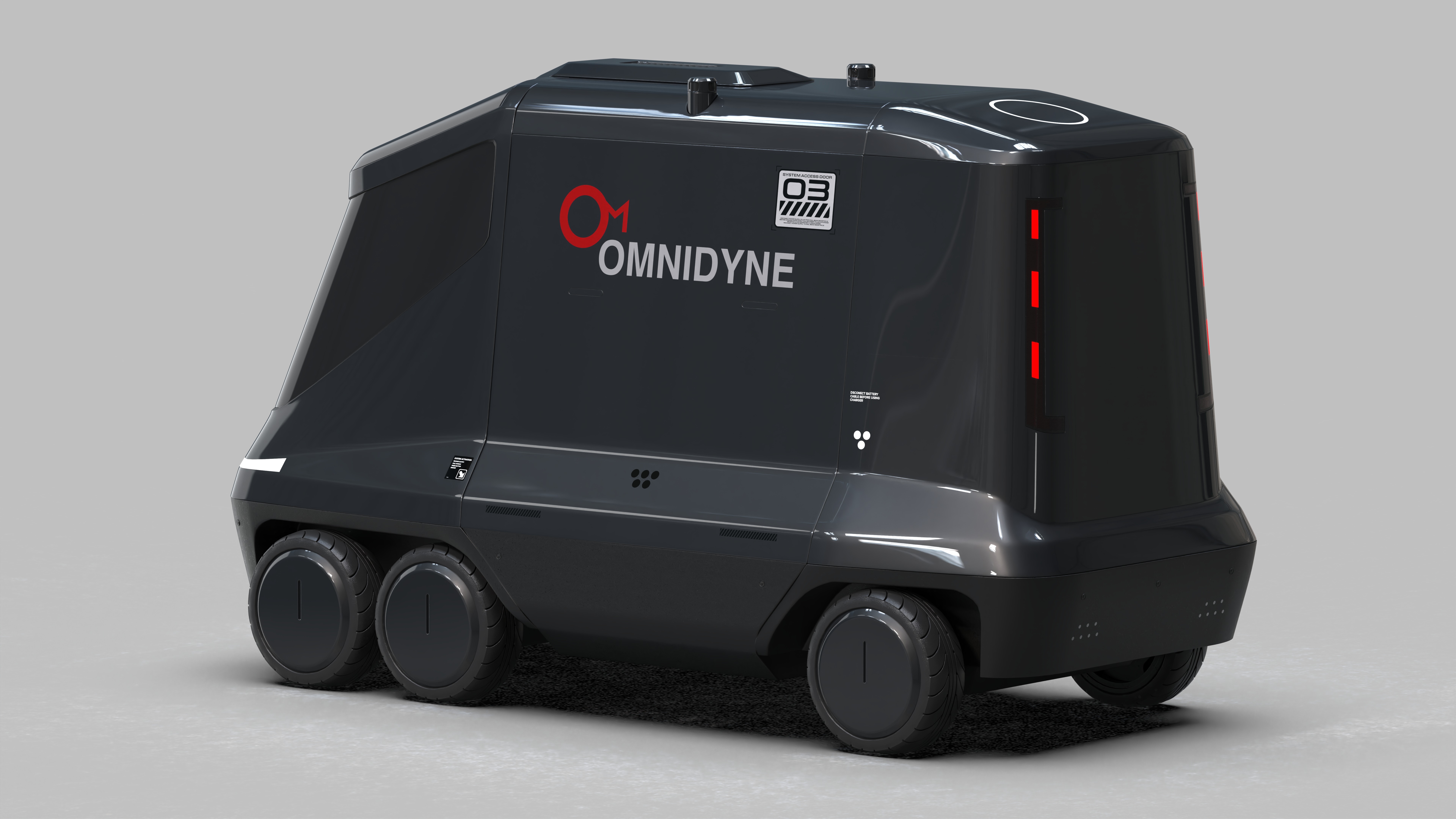 Low Poly SUBD Scifi Civilian Vehicle Low-poly 3D model_6