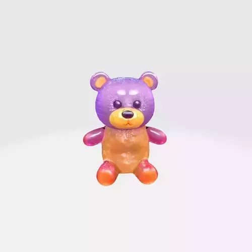Adorable Colorful jelly bear