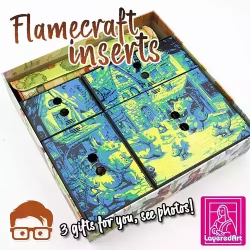 FLAMECRAFT INSERTS PLUS 3 SPECIAL GIFT FOR YOU BY AM-MEDIA  3D print model