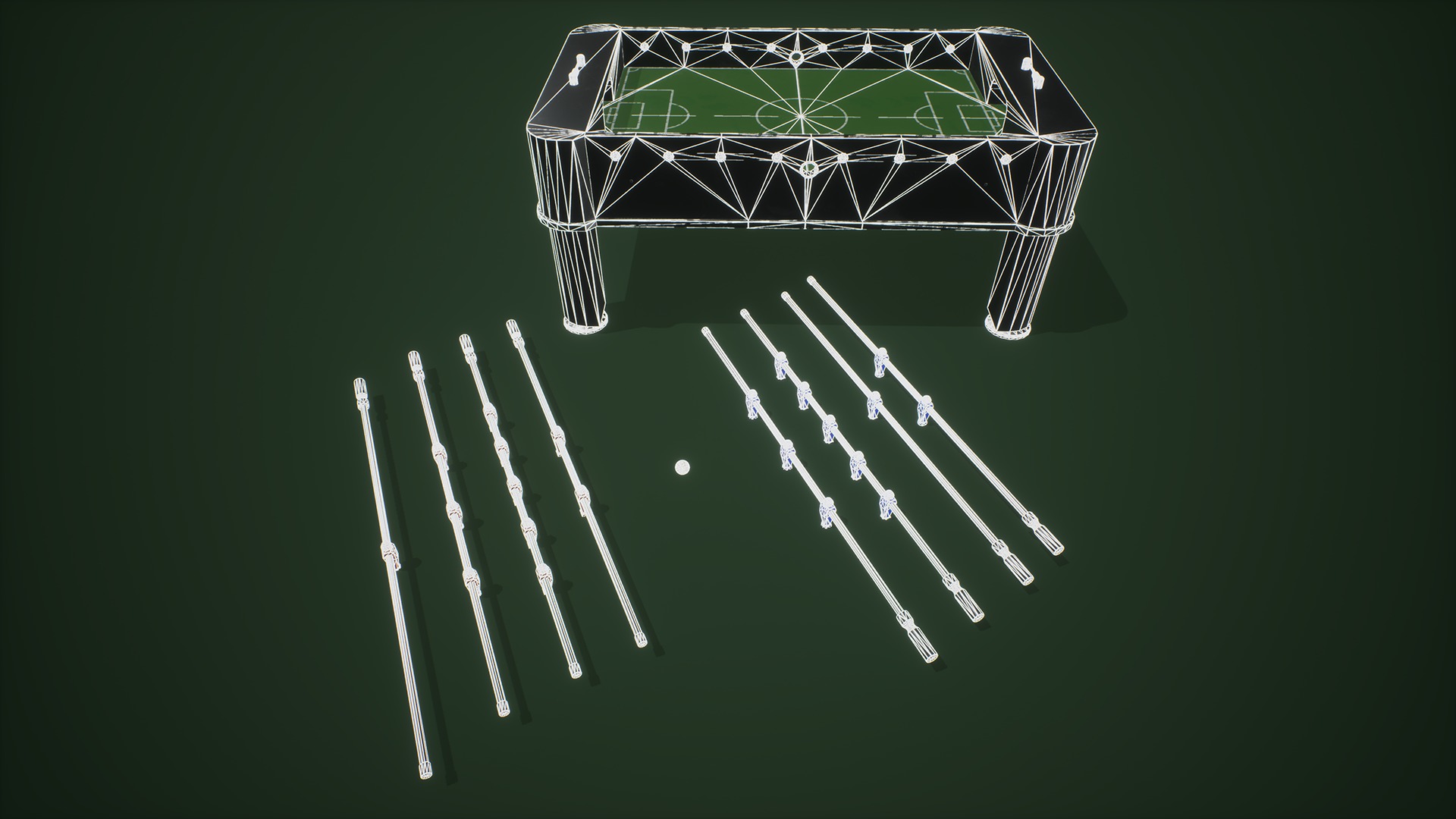 Multi Arcade Machines Package Low-poly 3D model_29