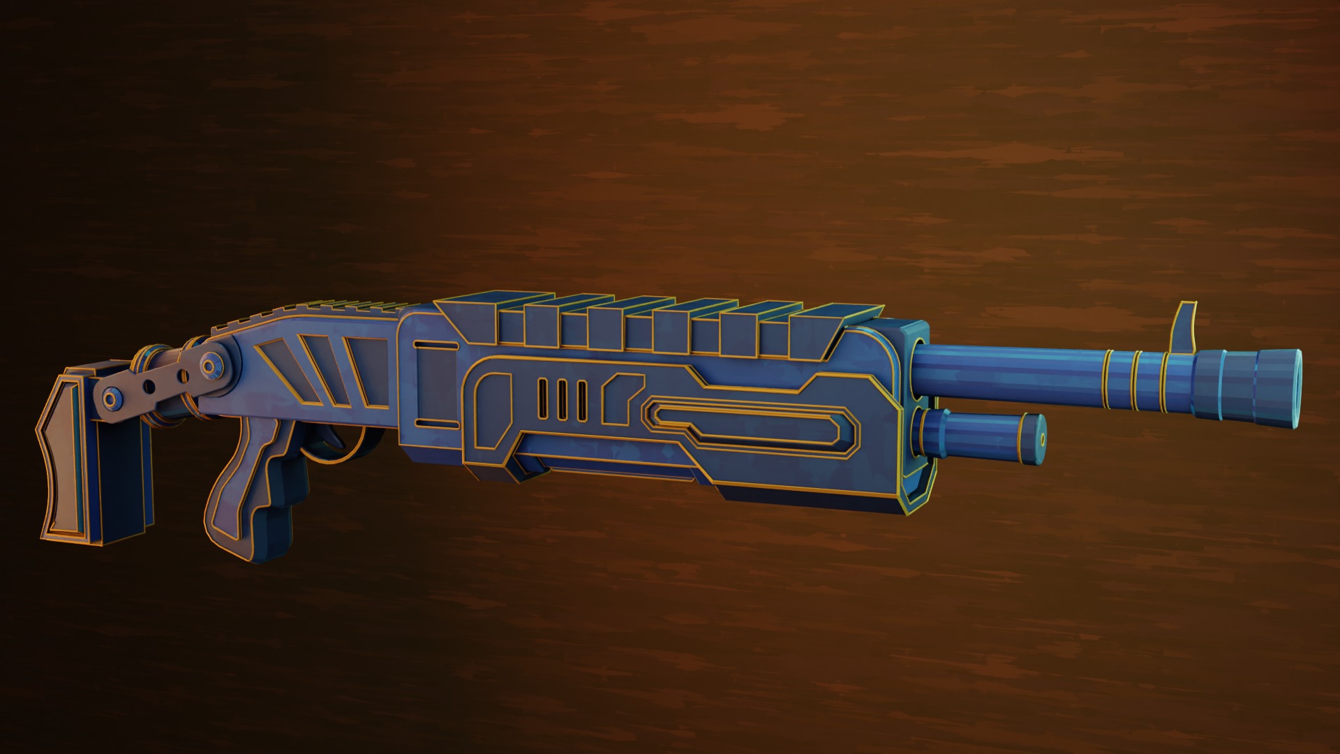 Crazy weapon pack in arcane style - Game ready Low-poly 3D model_6