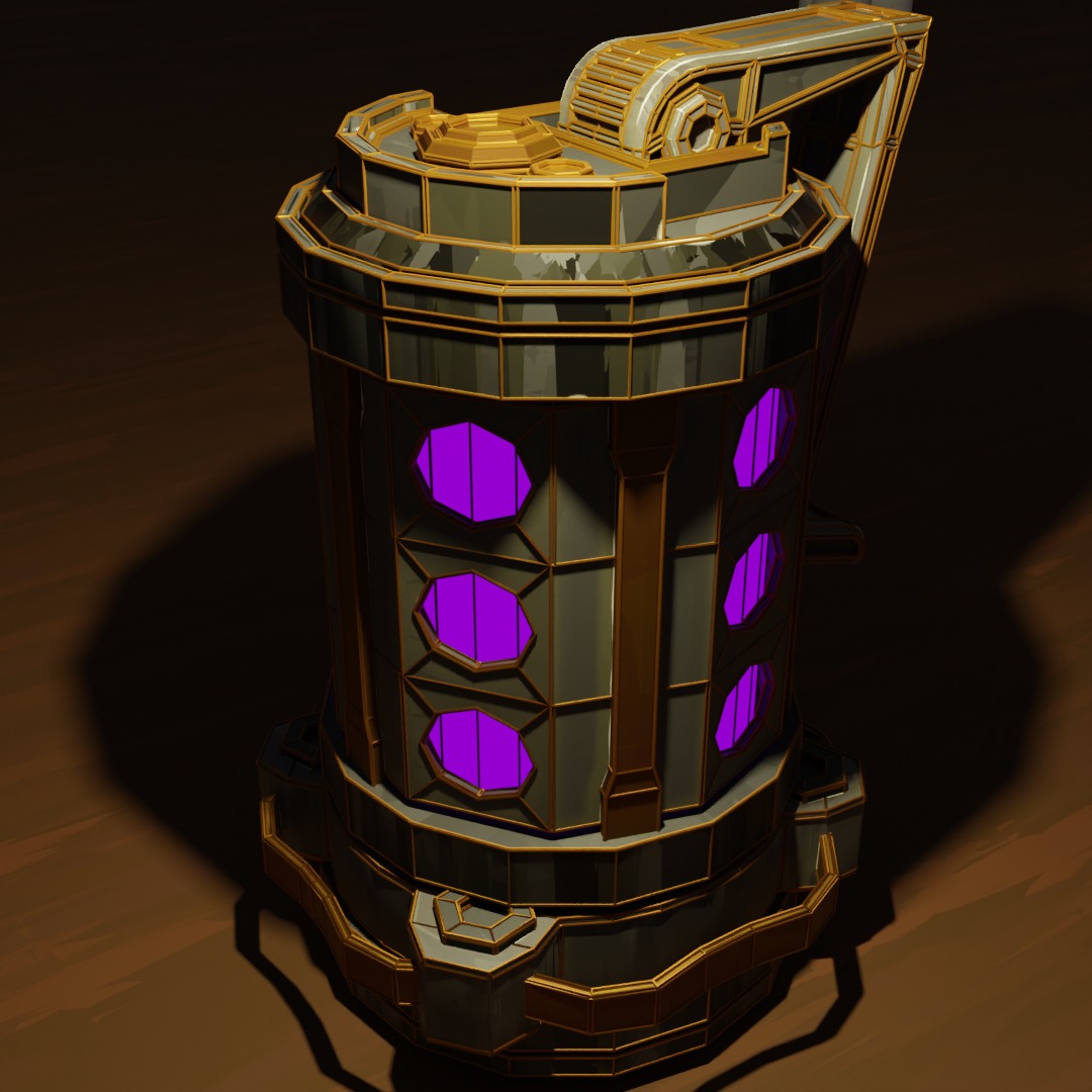 Crazy weapon pack in arcane style - Game ready Low-poly 3D model_5