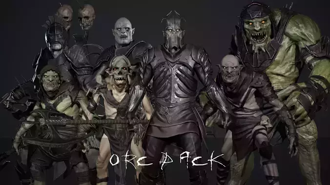 Orc Pack 3D Model Collection