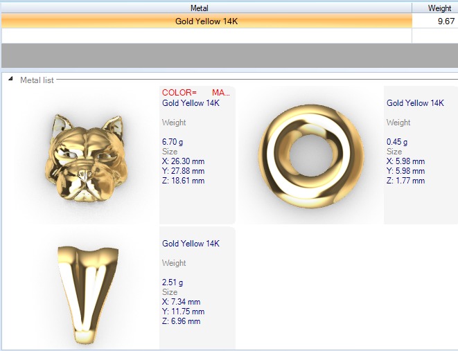 head pitbull dog pendant 3D print model_10