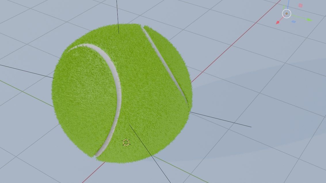 3D tennis ball  3D model_4