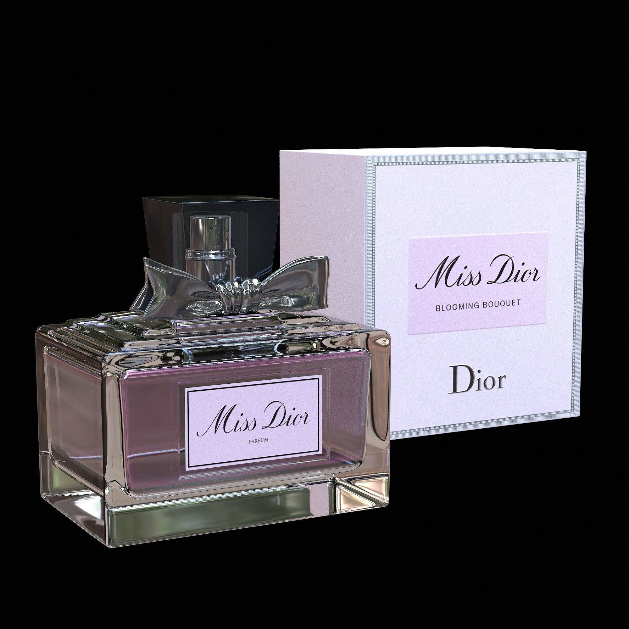 Miss Dior Eau de Parfum Low-poly 3D model_1