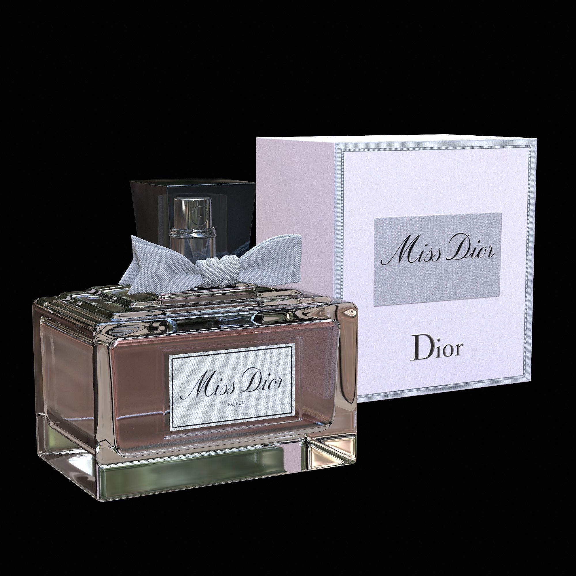 Miss Dior Eau de Parfum Low-poly 3D model_3