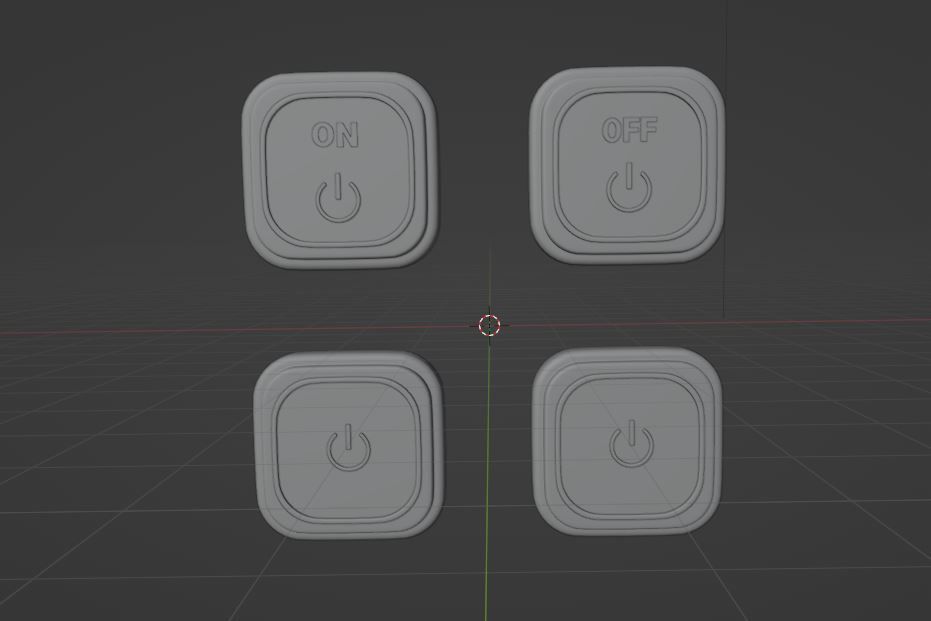 Turn on off button 3D model_13