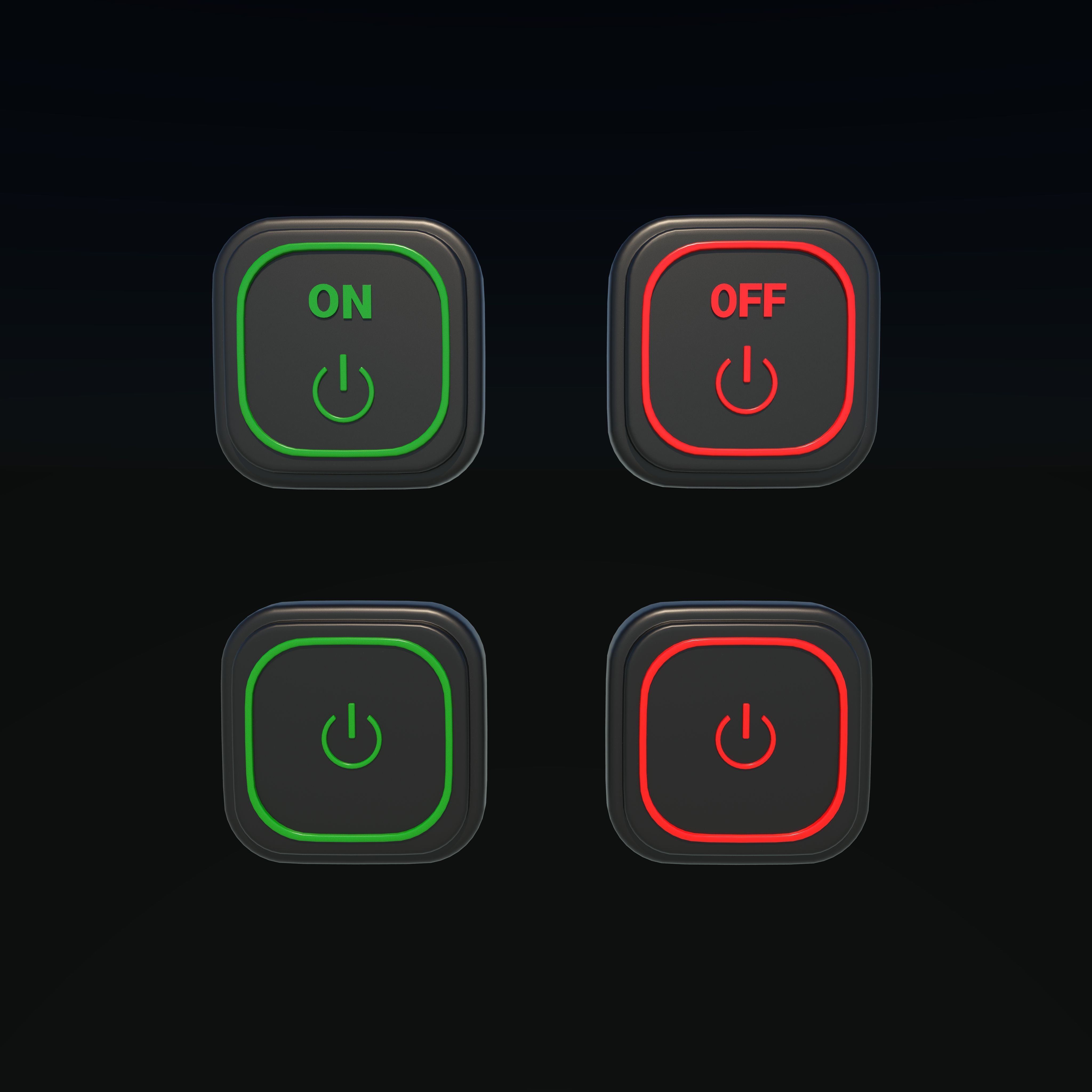 Turn on off button 3D model_10