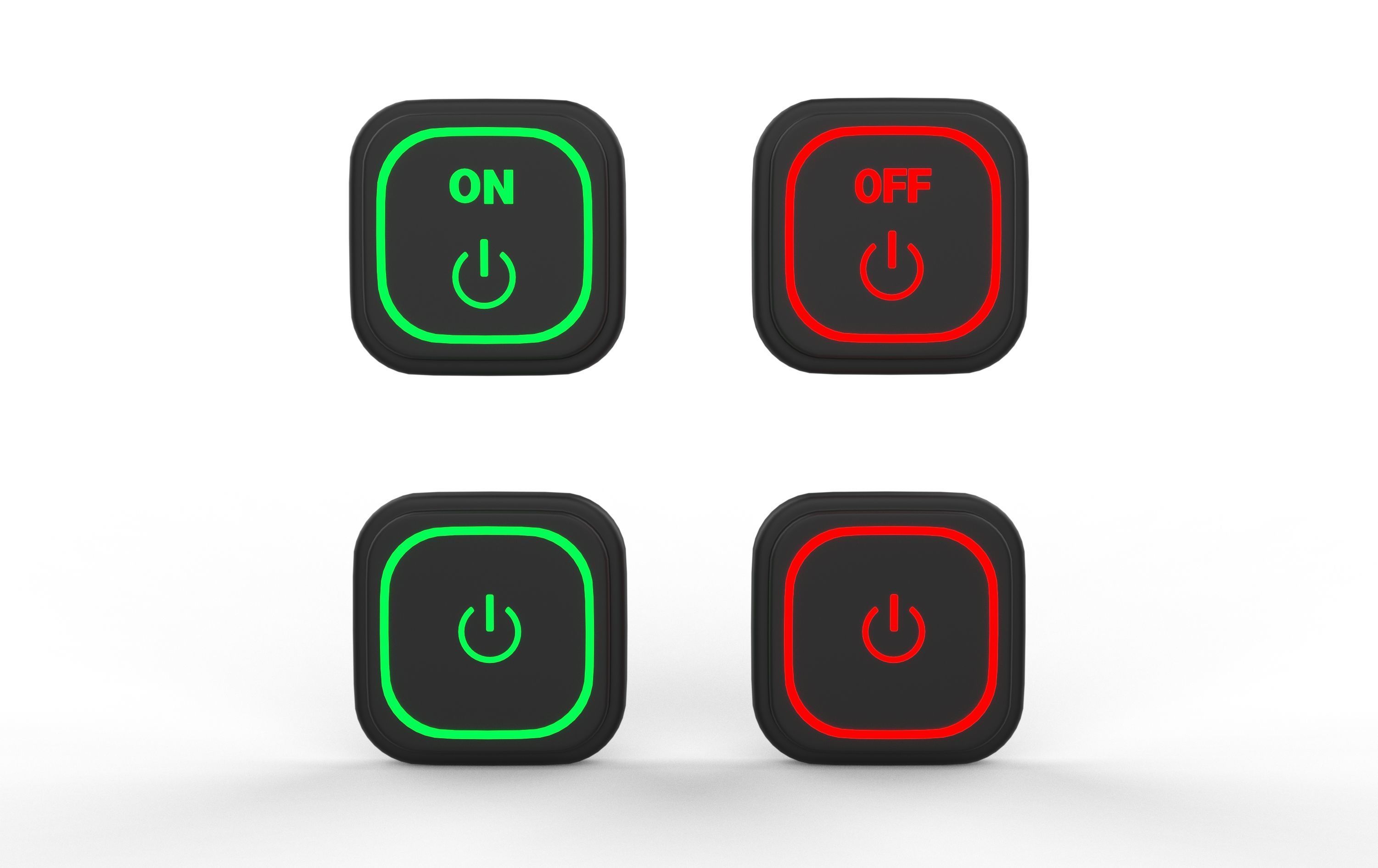 Turn on off button 3D model_4