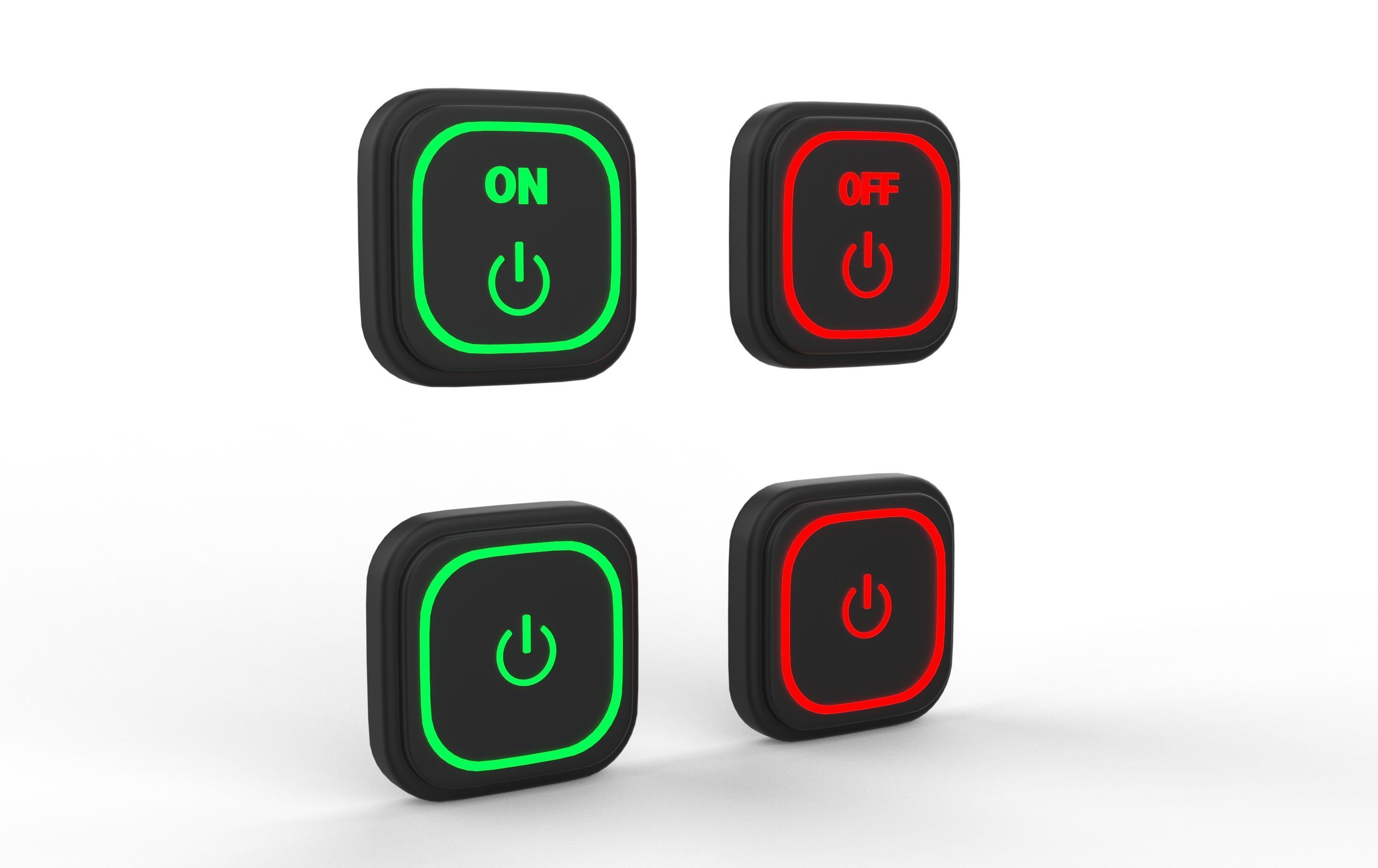 Turn on off button 3D model_6