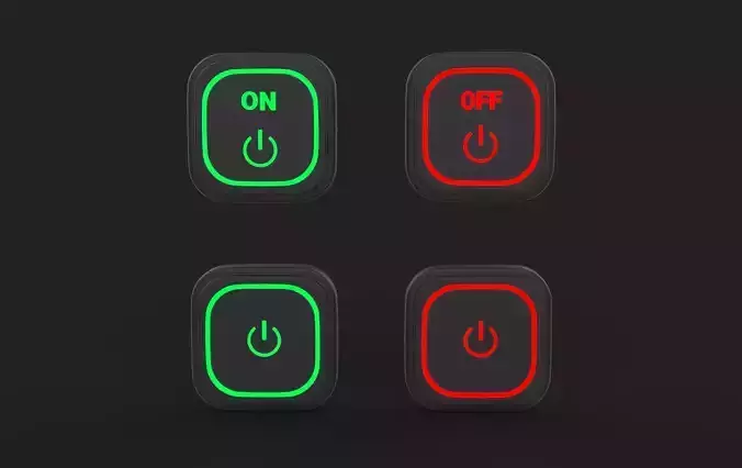 Turn on off button  3D model