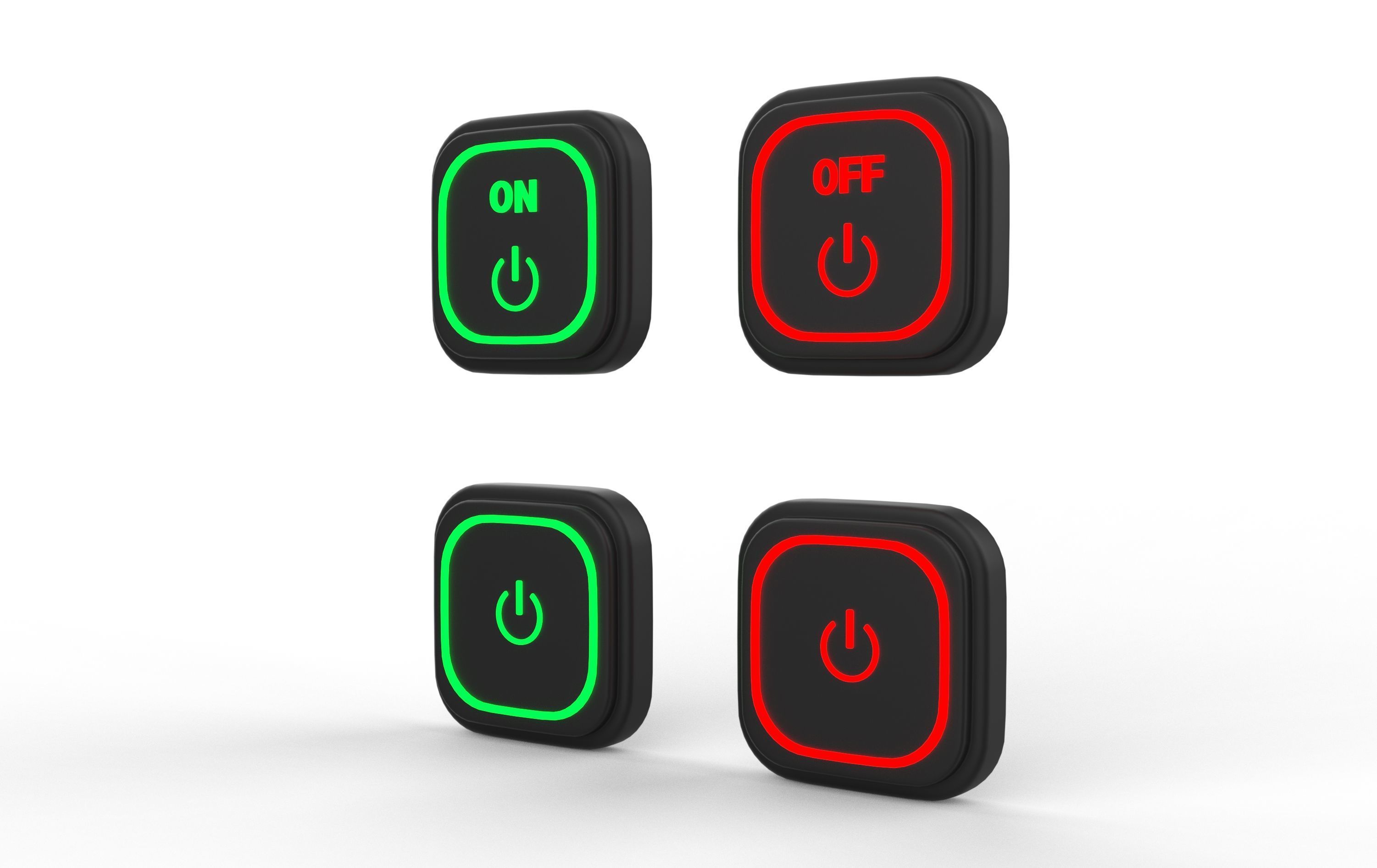 Turn on off button 3D model_5