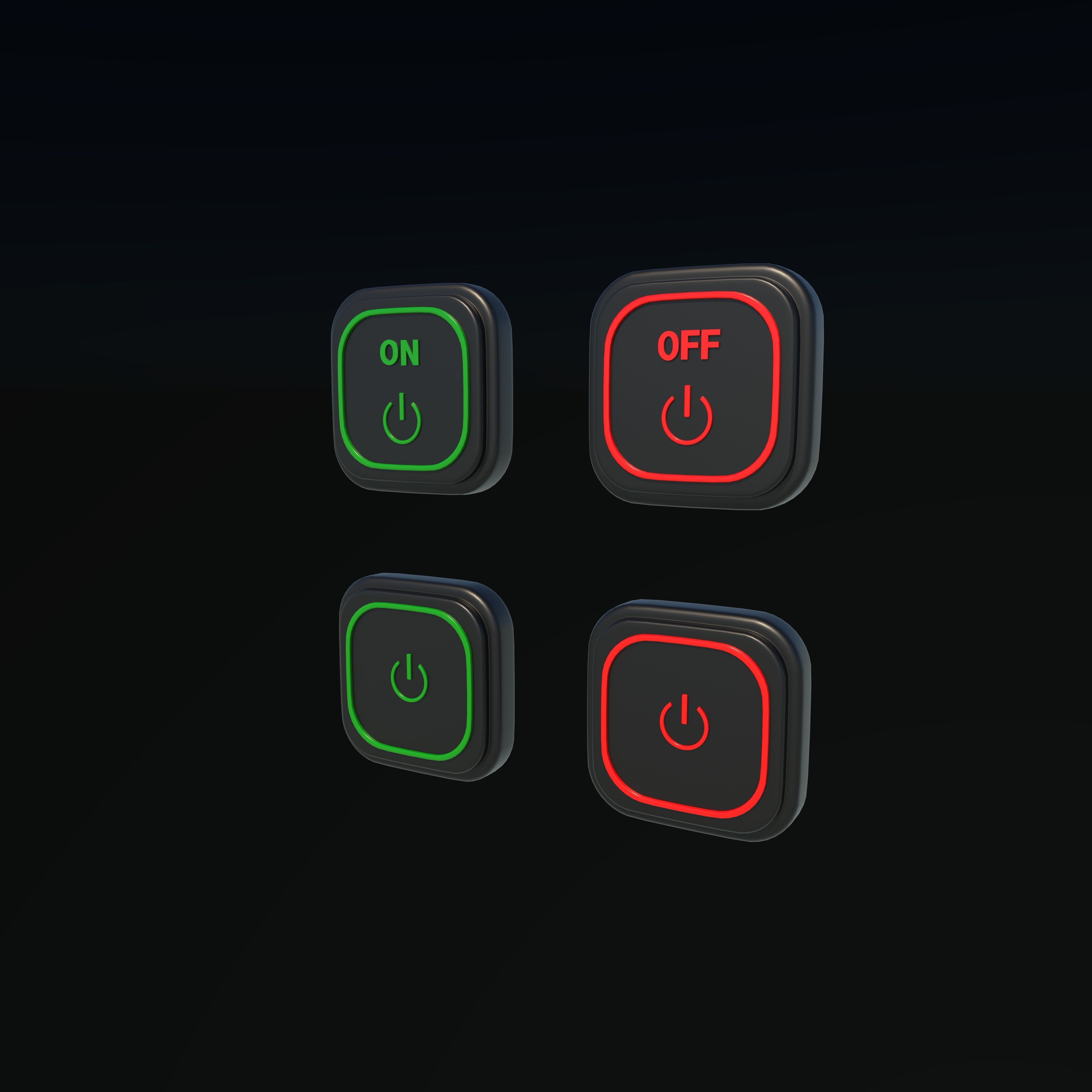 Turn on off button 3D model_8