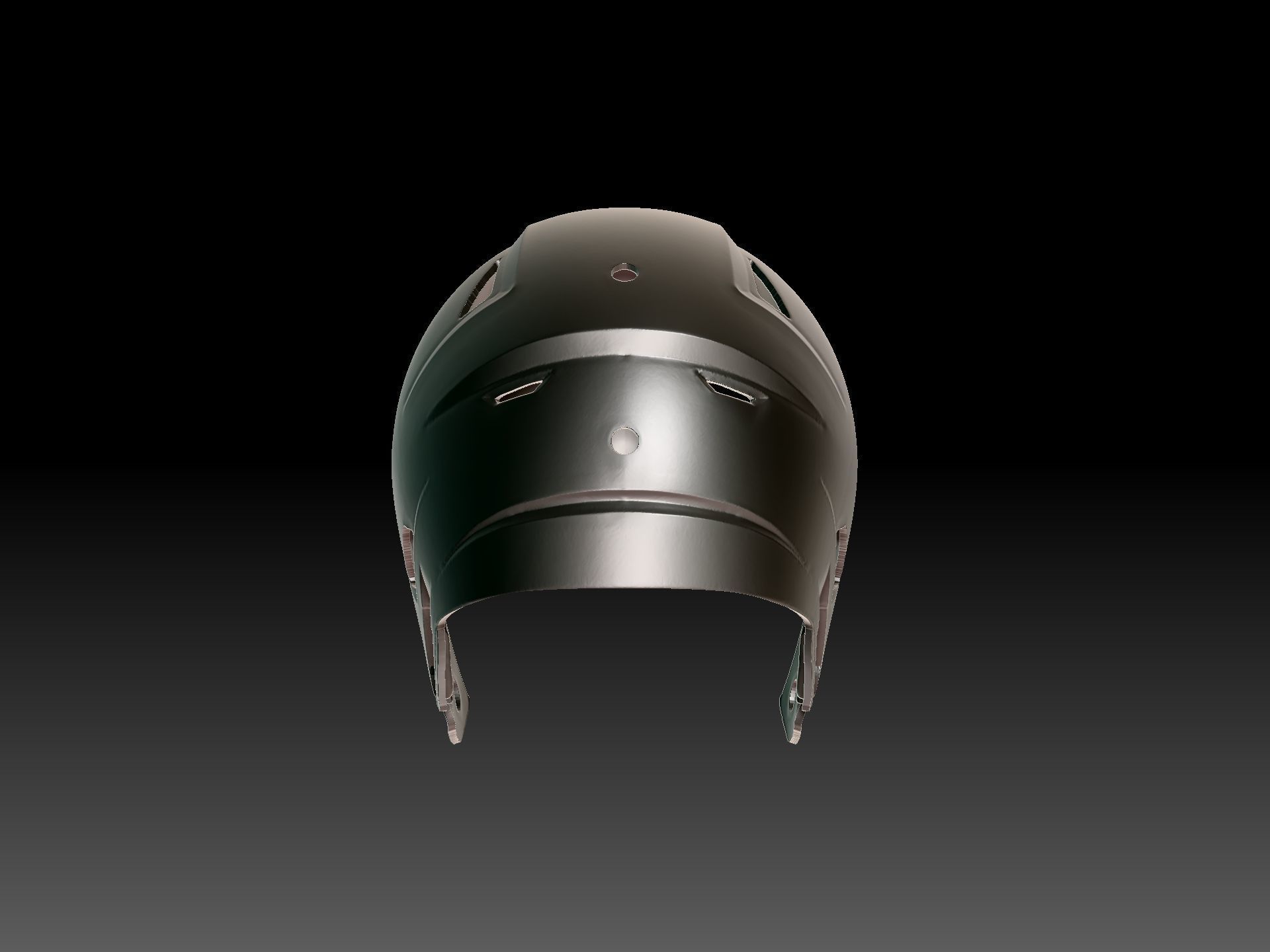 Full Size Adult Football Helmet - Single Print and 8-print Files 3D print model_3