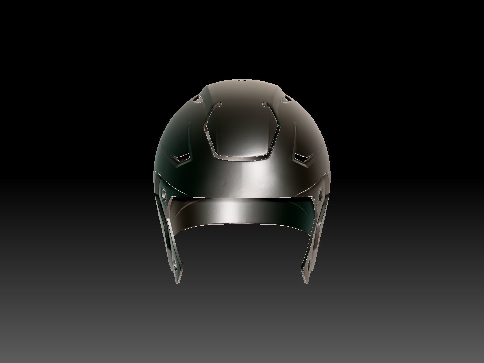 Full Size Adult Football Helmet - Single Print and 8-print Files 3D print model_1