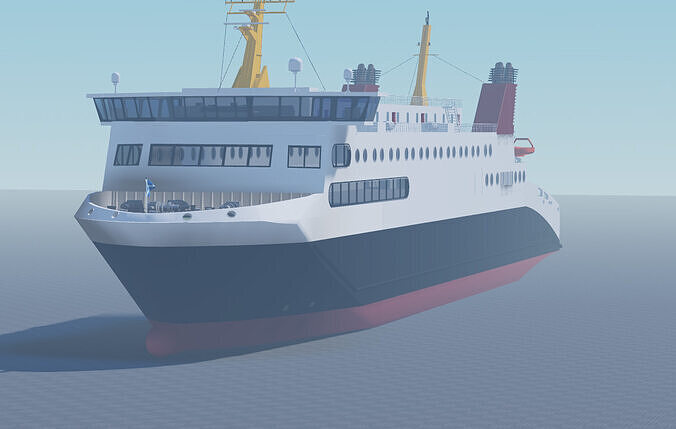 Caledonian Macbrayne RO-RO Ferry Ship MV Loch Seaforth 3D model