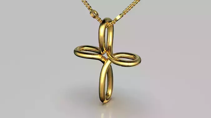 Tiffany Infinity Cross Pendant