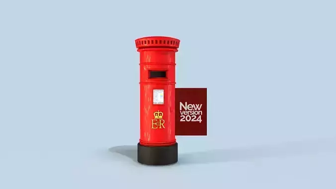 Mailbox English 3D model